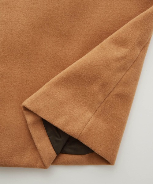 Anchor Smith（アンカー スミス）の「オーバーサイズテックウールシャギーメルトンフーデッドロングコート（ダウンジャケット/コート・メンズ・キャメル・M/L）」の8枚目の写真