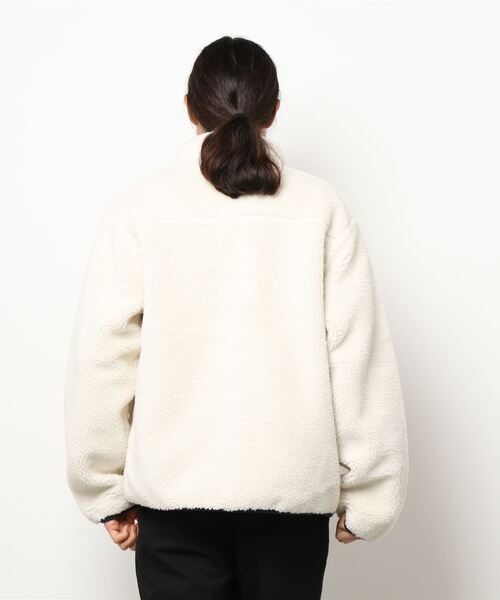 ikka（イッカ）の「リバーシブルボアフリースブルゾン（ブルゾン・メンズ・ブラック/ベージュ/オフホワイト・L/M/XL）」の4枚目の写真