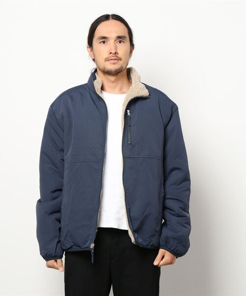 ikka（イッカ）の「リバーシブルボアフリースブルゾン（ブルゾン・メンズ・ブラック/ベージュ/オフホワイト・L/M/XL）」の5枚目の写真