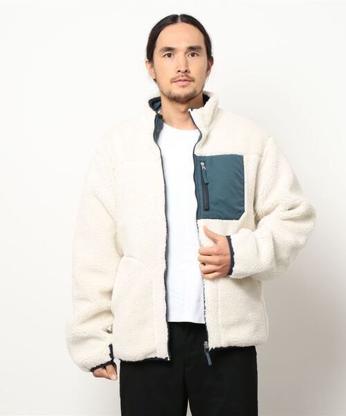 ikka（イッカ）の「リバーシブルボアフリースブルゾン（ブルゾン・メンズ・ブラック/ベージュ/オフホワイト・L/M/XL）」の11枚目の写真