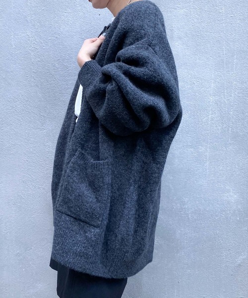 CIAOPANIC TYPY（チャオパニックティピー）の「【ZOZOTOWN限定】クルーネックジャガードニットカーディガン（カーディガン/ボレロ・レディース・チャコールグレー/ブラック/パープル/ネイビー/ピンク/サンドベージュ・ONE SIZE）」の15枚目の写真