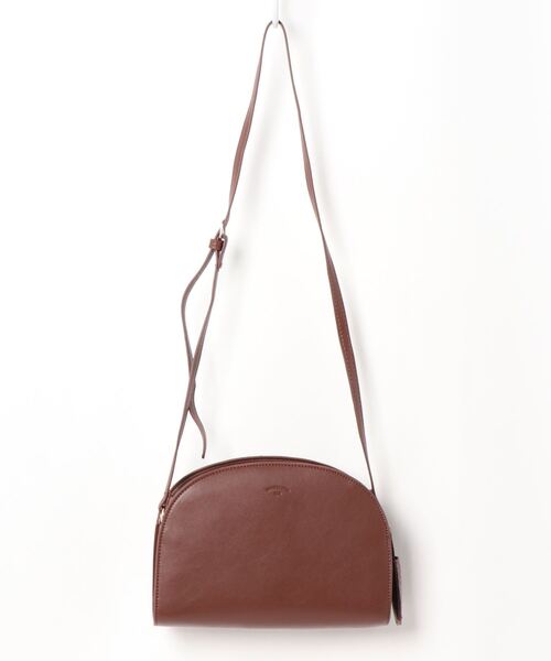 Samansa Mos2 blue（サマンサモスモスブルー）の「合皮ハーフムーンショルダー（ショルダーバッグ・レディース・グレー/ブラウン/ブラック・ﾌﾘ-）」の3枚目の写真