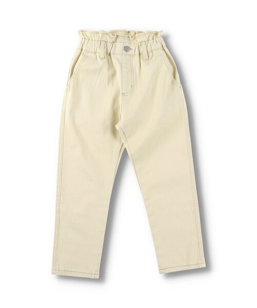 BRANSHES（ブランシェス）の「【あったか / マカロンパンツ】テーパードシルエットロングパンツ（チノパンツ・キッズ・ベージュ/ラベンダー/アイボリー・130/100/120/90/110/140/150）」の5枚目の写真