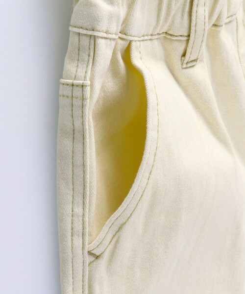 BRANSHES（ブランシェス）の「【あったか / マカロンパンツ】テーパードシルエットロングパンツ（チノパンツ・キッズ・ベージュ/ラベンダー/アイボリー・130/100/120/90/110/140/150）」の9枚目の写真