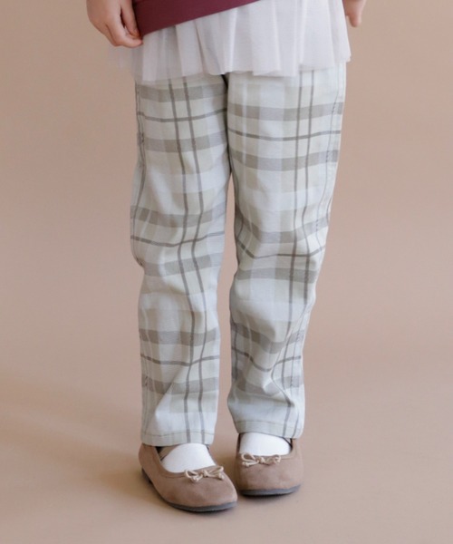 BRANSHES（ブランシェス）の「【あったか / マカロンパンツ】テーパードシルエットロングパンツ（チノパンツ・キッズ・ベージュ/ラベンダー/アイボリー・130/100/120/90/110/140/150）」の3枚目の写真