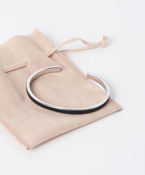BEAUTY&YOUTH UNITED ARROWS（ビューティーアンドユースユナイテッドアローズ）の「【WEB限定】 by レザー/ブラス バングル（バングル/リストバンド・メンズ・ブラック/ダークブラウン・FREE）」の2枚目の写真