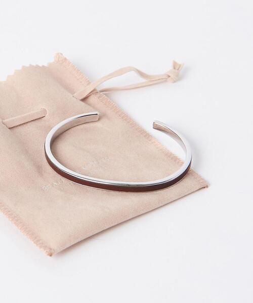BEAUTY&YOUTH UNITED ARROWS（ビューティーアンドユースユナイテッドアローズ）の「【WEB限定】 by レザー/ブラス バングル（バングル/リストバンド・メンズ・ブラック/ダークブラウン・FREE）」の12枚目の写真