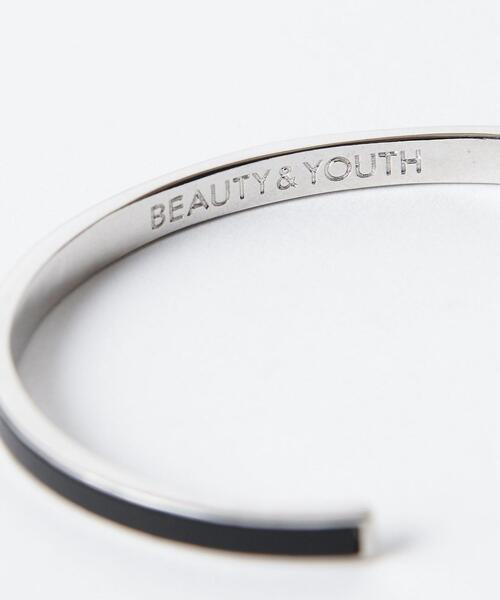 BEAUTY&YOUTH UNITED ARROWS（ビューティーアンドユースユナイテッドアローズ）の「【WEB限定】 by レザー/ブラス バングル（バングル/リストバンド・メンズ・ブラック/ダークブラウン・FREE）」の4枚目の写真