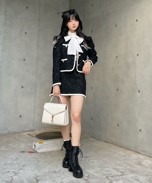 買い取り ファッションインフルエンサーpoyo Titty Co Petit ラメツイードパイピングセットアップ ワンピース Titty Co By Poyo ティティーアンドコーバイポヨ のファッション さらに値下げ Arenatheatre Net