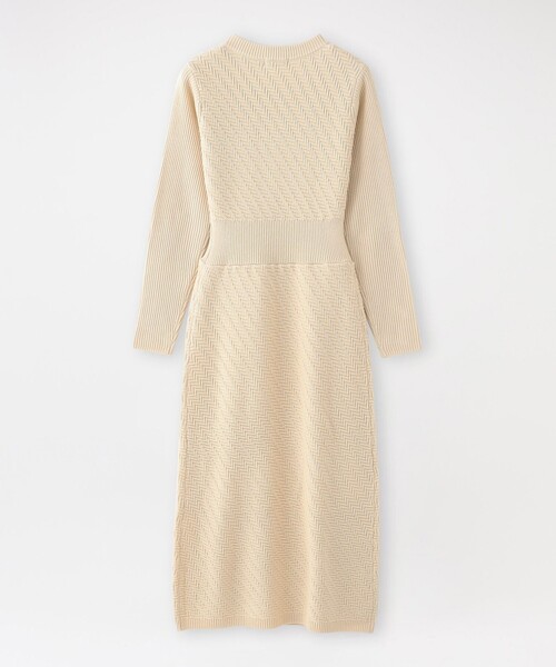 LOVELESS（ラブレス）の「リブコンビ　ニットドレス（ワンピース・レディース・ホワイト系その他/ブラウン系その他5・36/34）」の4枚目の写真