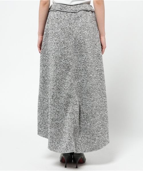 AZUL by moussy（アズールバイマウジー）の「T裏起毛天竺バックドロップマキシSK（スカート・レディース・トップグレー/ブラック/ネイビー・MEDIUM/LARGE/SMALL）」の6枚目の写真