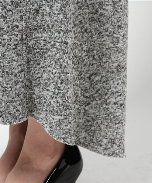 AZUL by moussy（アズールバイマウジー）の「T裏起毛天竺バックドロップマキシSK（スカート・レディース・トップグレー/ブラック/ネイビー・MEDIUM/LARGE/SMALL）」の10枚目の写真