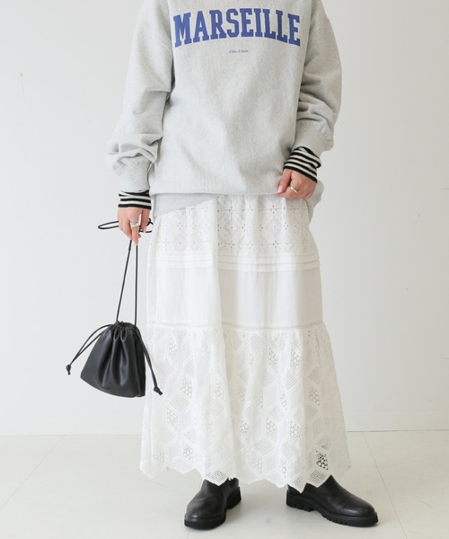 SLOBE IENA（スローブイエナ）の「コットンレーススカート