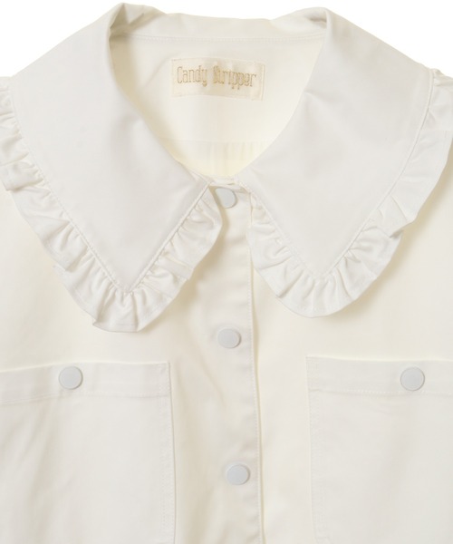 Candy Stripper（キャンディストリッパー）の「GIRLISH COACH ジャケット（その他アウター・レディース・オフホワイト/ブラック/ピンク・2）」の16枚目の写真