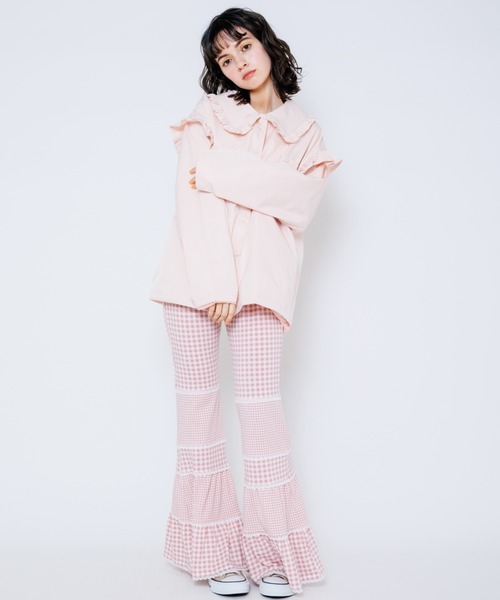 Candy Stripper（キャンディストリッパー）の「GIRLISH COACH ジャケット（その他アウター・レディース・オフホワイト/ブラック/ピンク・2）」の10枚目の写真