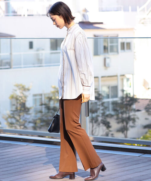 Ray BEAMS（レイビームス）の「Ray BEAMS / マルチストライプ バンドカラー シャツ（シャツ/ブラウス・レディース・ホワイト/ベージュ・ONE SIZE）」の16枚目の写真