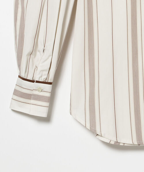 Ray BEAMS（レイビームス）の「Ray BEAMS / マルチストライプ バンドカラー シャツ（シャツ/ブラウス・レディース・ホワイト/ベージュ・ONE SIZE）」の22枚目の写真