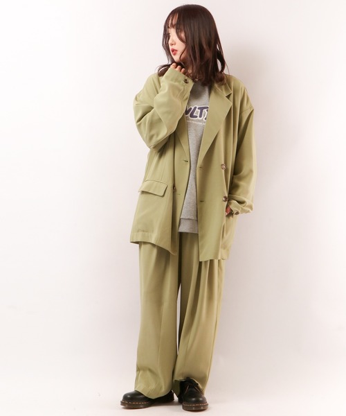 MBアイテム】ジャケットコート、ワイドスラックス（セットアップ