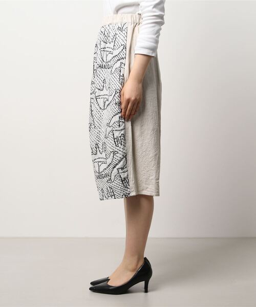 gomme（ゴム）の「オープンハンドJQ　ヘム切替パンツ（その他パンツ・レディース・ブラック/アイボリー・MEDIUM）」の13枚目の写真