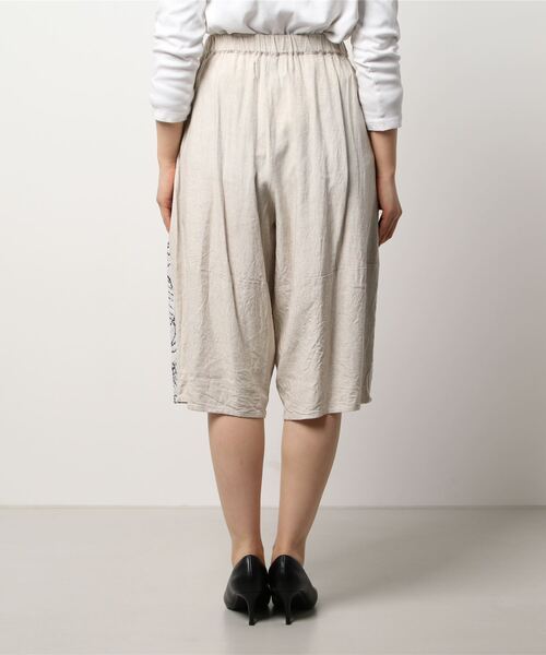 gomme（ゴム）の「オープンハンドJQ　ヘム切替パンツ（その他パンツ・レディース・ブラック/アイボリー・MEDIUM）」の14枚目の写真