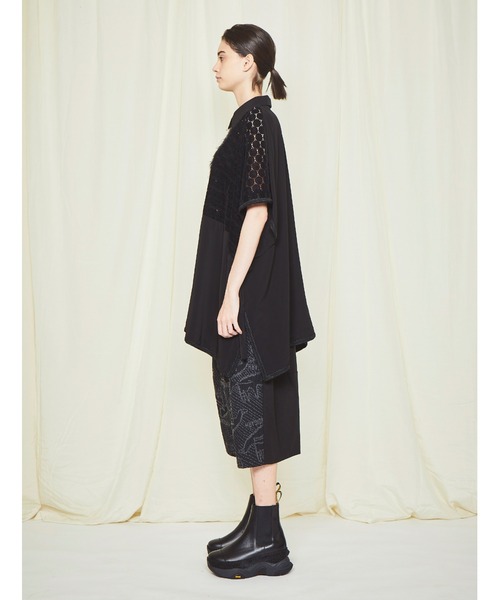 gomme（ゴム）の「オープンハンドJQ　ヘム切替パンツ（その他パンツ・レディース・ブラック/アイボリー・MEDIUM）」の18枚目の写真