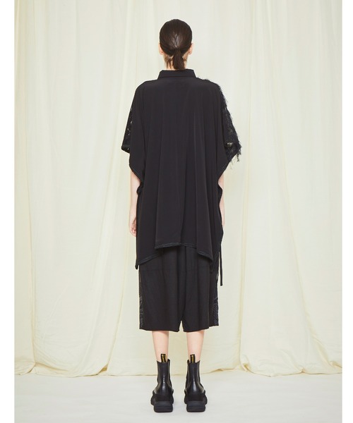 gomme（ゴム）の「オープンハンドJQ　ヘム切替パンツ（その他パンツ・レディース・ブラック/アイボリー・MEDIUM）」の19枚目の写真