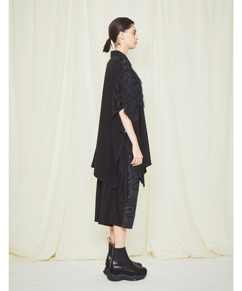 gomme（ゴム）の「オープンハンドJQ　ヘム切替パンツ（その他パンツ・レディース・ブラック/アイボリー・MEDIUM）」の20枚目の写真