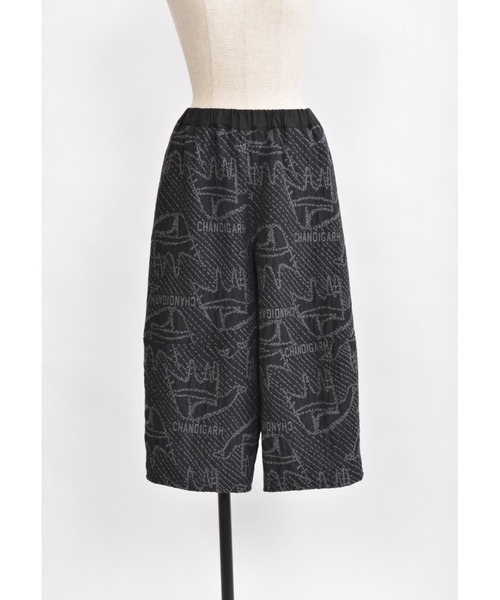 gomme（ゴム）の「オープンハンドJQ　ヘム切替パンツ（その他パンツ・レディース・ブラック/アイボリー・MEDIUM）」の7枚目の写真