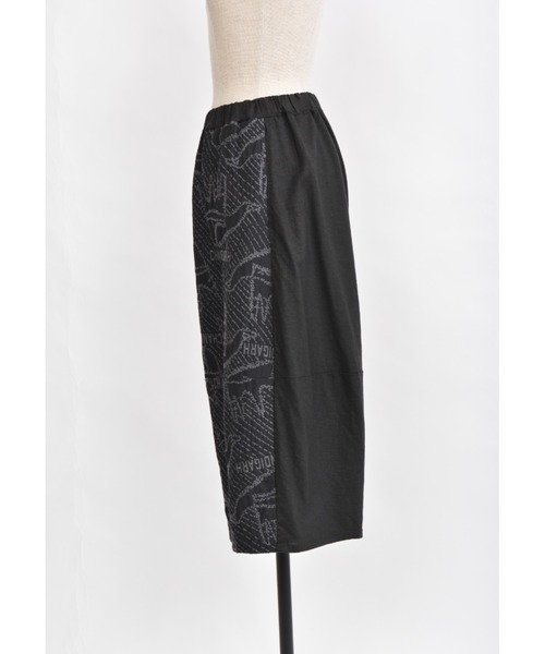 gomme（ゴム）の「オープンハンドJQ　ヘム切替パンツ（その他パンツ・レディース・ブラック/アイボリー・MEDIUM）」の8枚目の写真