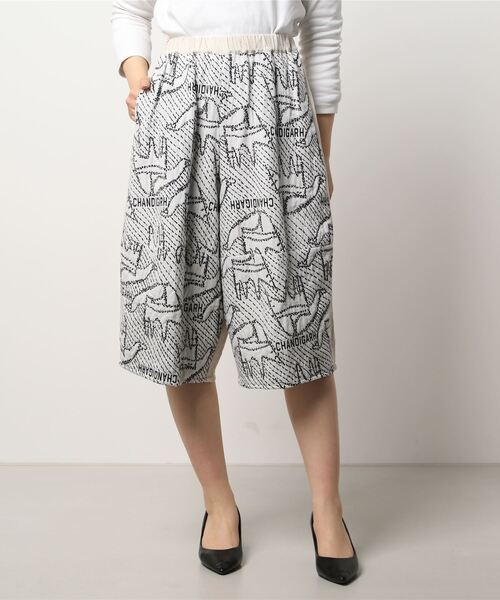 gomme（ゴム）の「オープンハンドJQ　ヘム切替パンツ（その他パンツ・レディース・ブラック/アイボリー・MEDIUM）」の12枚目の写真