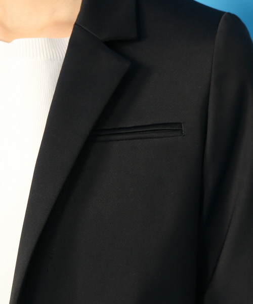 Rouge vif（ルージュヴィフ）の「チェスターフィールドジャケット（チェスターコート・レディース・ブラック・36/38）」の6枚目の写真