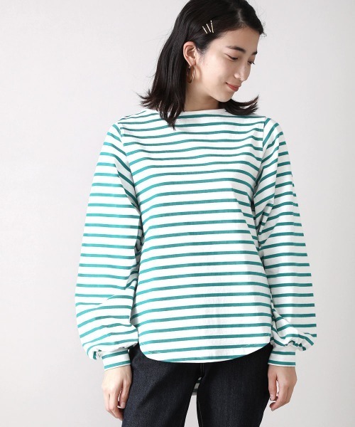 Bou Jeloud(ブージュルード)の「コットン天竺リラックスプルオーバー(Tシャツ/カットソー・レディース・チャコールグレー/オフホワイト/A/B/C・FREE)」の7枚目の写真