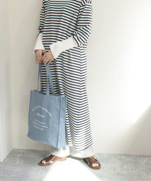 fredy emue（フレディエミュ）の「[新色追加]emue ロゴトートバッグ（トートバッグ・レディース・ベージュ/オフホワイト/ブルー/イエロー/ピンク/ラベンダー/ホワイト系その他4・FREE）」の19枚目の写真