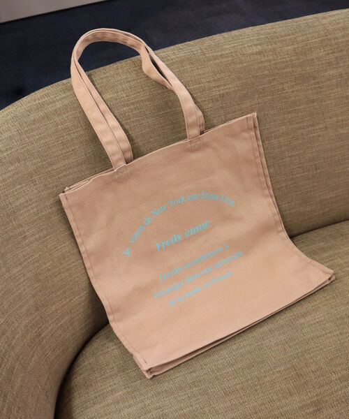 fredy emue（フレディエミュ）の「[新色追加]emue ロゴトートバッグ（トートバッグ・レディース・ベージュ/オフホワイト/ブルー/イエロー/ピンク/ラベンダー/ホワイト系その他4・FREE）」の21枚目の写真