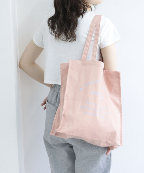 fredy emue（フレディエミュ）の「[新色追加]emue ロゴトートバッグ（トートバッグ・レディース・ベージュ/オフホワイト/ブルー/イエロー/ピンク/ラベンダー/ホワイト系その他4・FREE）」の7枚目の写真
