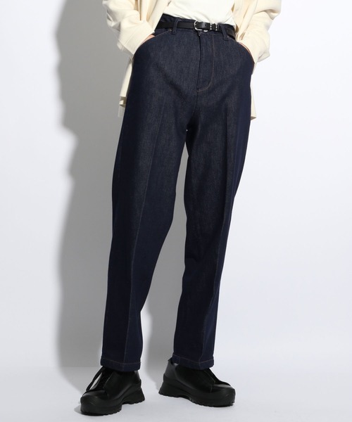 H-（エイチマイナス）の「【H-】テーパードデニムパンツ（デニムパンツ・メンズ・ネイビー・LARGE/MEDIUM）」の4枚目の写真