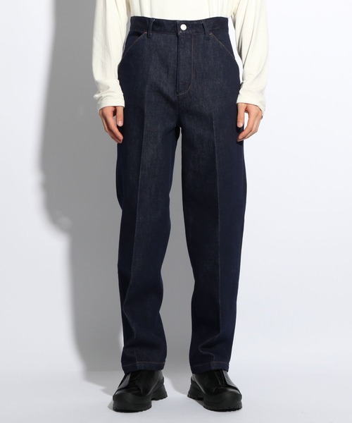 H-（エイチマイナス）の「【H-】テーパードデニムパンツ（デニムパンツ・メンズ・ネイビー・LARGE/MEDIUM）」の6枚目の写真