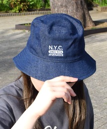 Flowering（フラワーリング）の「NYC刺繍バケットハット（ハット）」