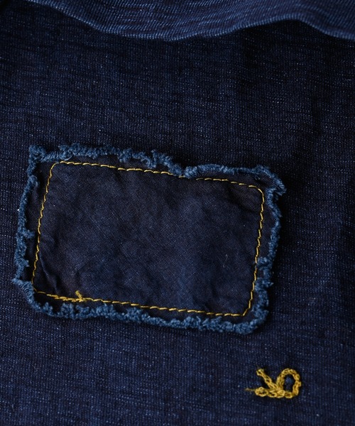 45R（フォーティファイブアール）の「度詰天竺の908オーシャンフーディ（インディゴ 濃）（パーカー・レディース・インディゴブルー・LARGE/SMALL/X-SMALL/MEDIUM）」の16枚目の写真