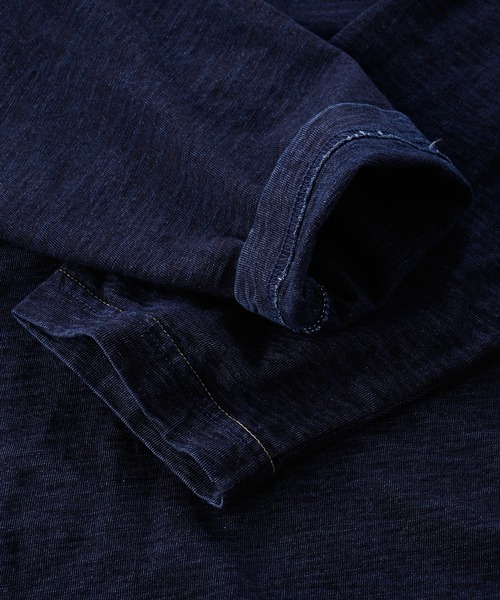 45R（フォーティファイブアール）の「度詰天竺の908オーシャンフーディ（インディゴ 濃）（パーカー・レディース・インディゴブルー・LARGE/SMALL/X-SMALL/MEDIUM）」の14枚目の写真