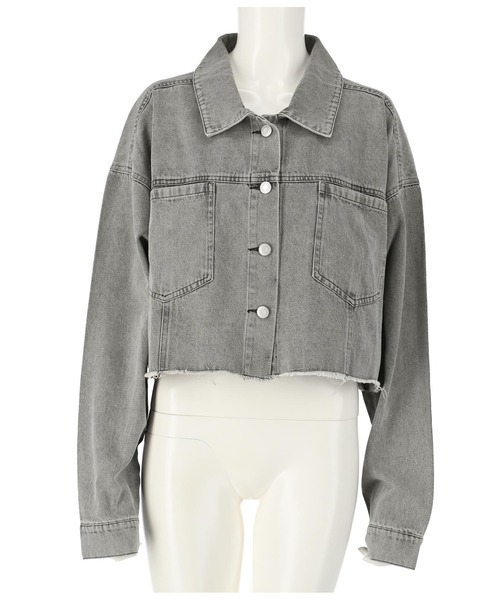 ANAP（アナップ）の「クロップドデニムジャケット（デニムジャケット