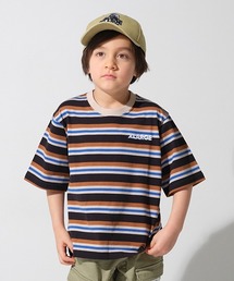 XLARGE KIDS | マルチボーダー5分袖Tシャツ(Tシャツ/カットソー)