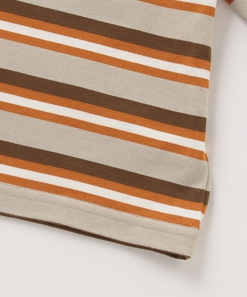 XLARGE KIDS（エクストララージキッズ）の「マルチボーダー5分袖Tシャツ（Tシャツ/カットソー・キッズ・ベージュ/ブルー/ブラック・80ｃｍ/90cm/140cm/110cm/130cm/100cm/120cm）」の13枚目の写真