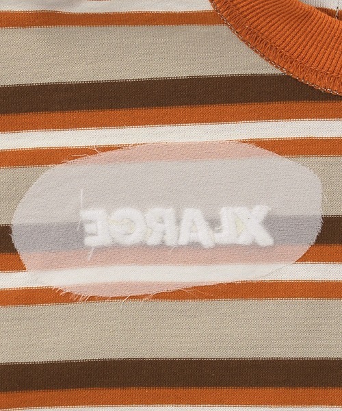 XLARGE KIDS（エクストララージキッズ）の「マルチボーダー5分袖Tシャツ（Tシャツ/カットソー・キッズ・ベージュ/ブルー/ブラック・80ｃｍ/90cm/140cm/110cm/130cm/100cm/120cm）」の14枚目の写真