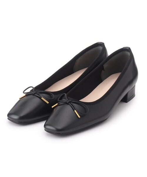 DRESKIP（ドレスキップ）の「◆リボンバレエシューズ（その他シューズ・レディース・ブラック/サンドベージュ/ブラック系3/ブラック系5・25/35/45）」の2枚目の写真