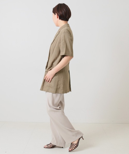 JOURNAL STANDARD L'ESSAGEテーラードジャケット　リネン JOURNAL STANDARD L'ESSAGE｜NALYA リネン/チェックジャケット