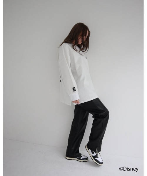 FIG&VIPER（フィグアンドバイパー）の「Disney villains BIG/long-sleeve T（Tシャツ/カットソー・レディース・ホワイト/ブラック・FREE）」の5枚目の写真