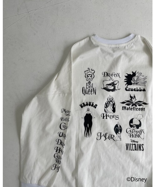 FIG&VIPER（フィグアンドバイパー）の「Disney villains BIG/long-sleeve T（Tシャツ/カットソー・レディース・ホワイト/ブラック・FREE）」の19枚目の写真