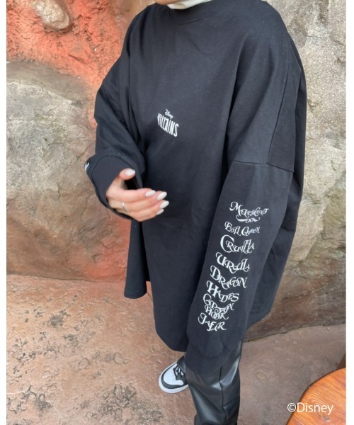 FIG&VIPER（フィグアンドバイパー）の「Disney villains BIG/long-sleeve T（Tシャツ/カットソー・レディース・ホワイト/ブラック・FREE）」の9枚目の写真