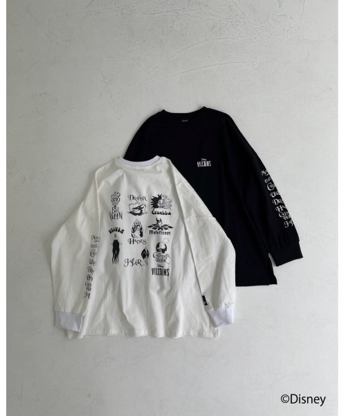 FIG&VIPER（フィグアンドバイパー）の「Disney villains BIG/long-sleeve T（Tシャツ/カットソー・レディース・ホワイト/ブラック・FREE）」の20枚目の写真
